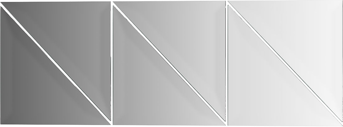 BY 1537 Зеркальная плитка с фацетом 15 mm - комплект 6 шт EVOFORM Refractive