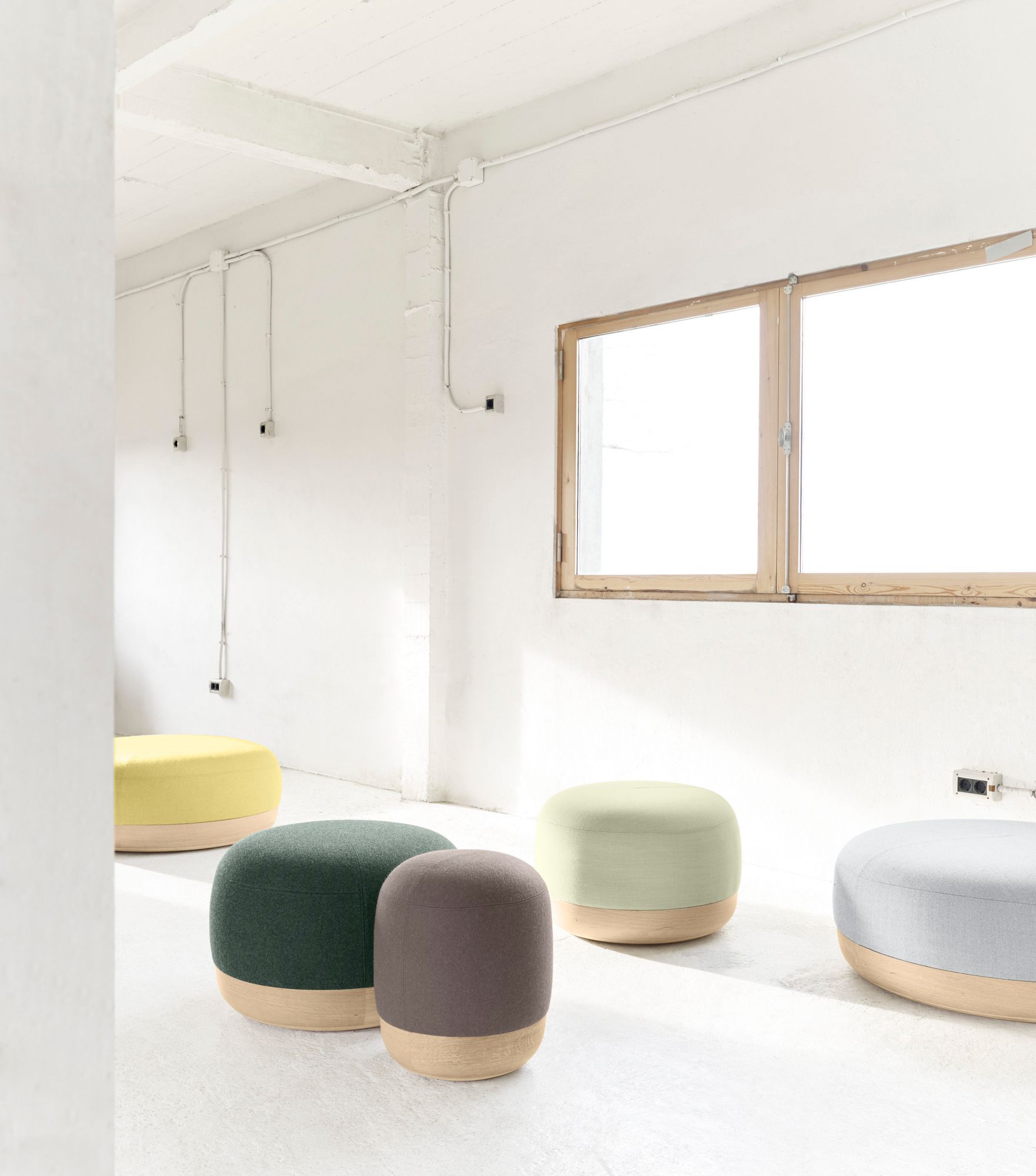 Круглый пуф из ткани ALKI ARCH-00071963 - Вид №5