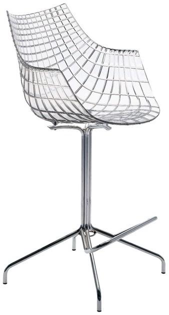 Driade Поворотный табурет из поликарбоната со спинкой Meridiana sun-id-1457141 - Вид №1