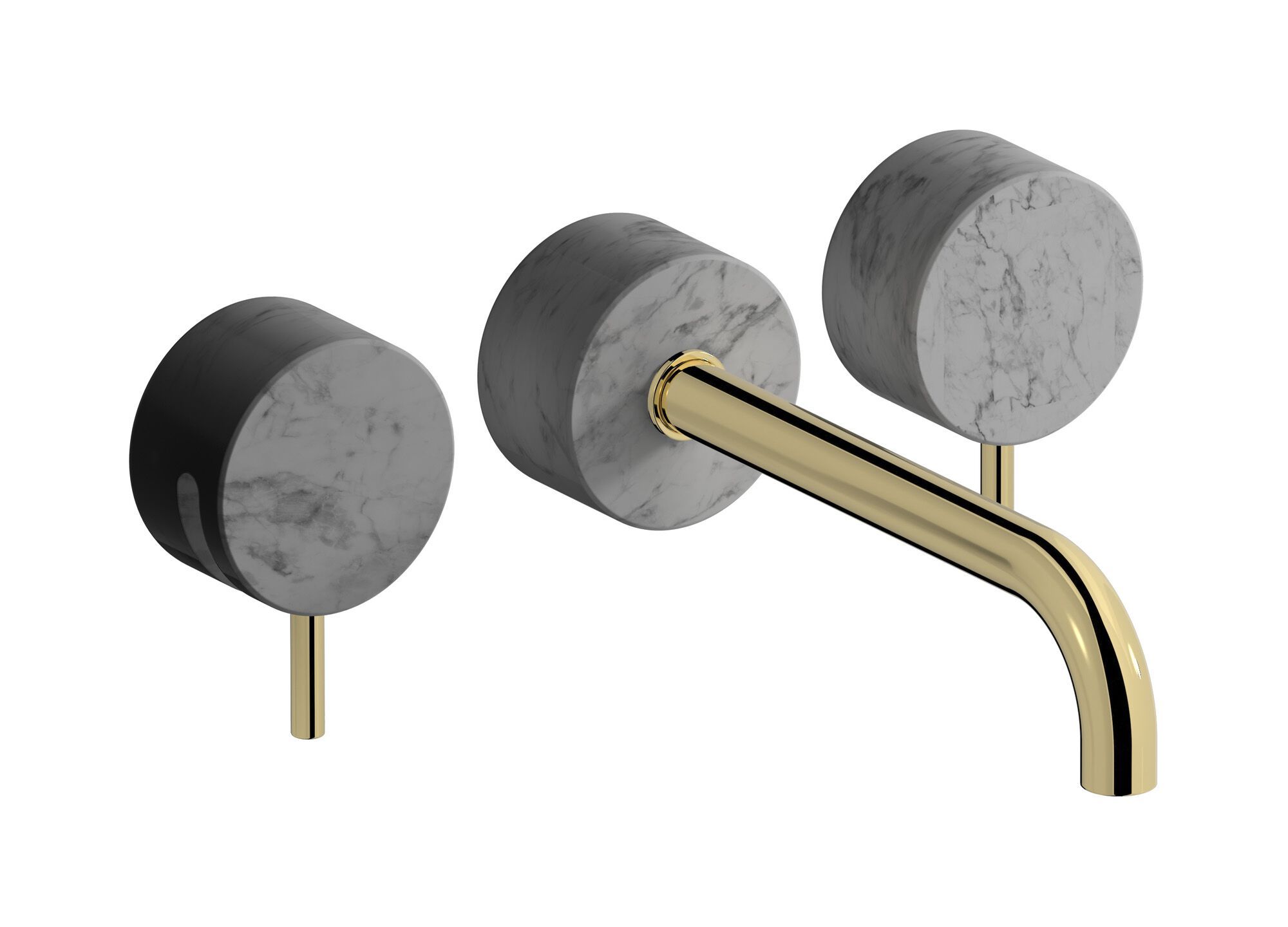 Мраморный настенный смеситель для раковины с 3 отверстиями IB мрамор + мрамор Elle ARCH-00113377 - Вид №6