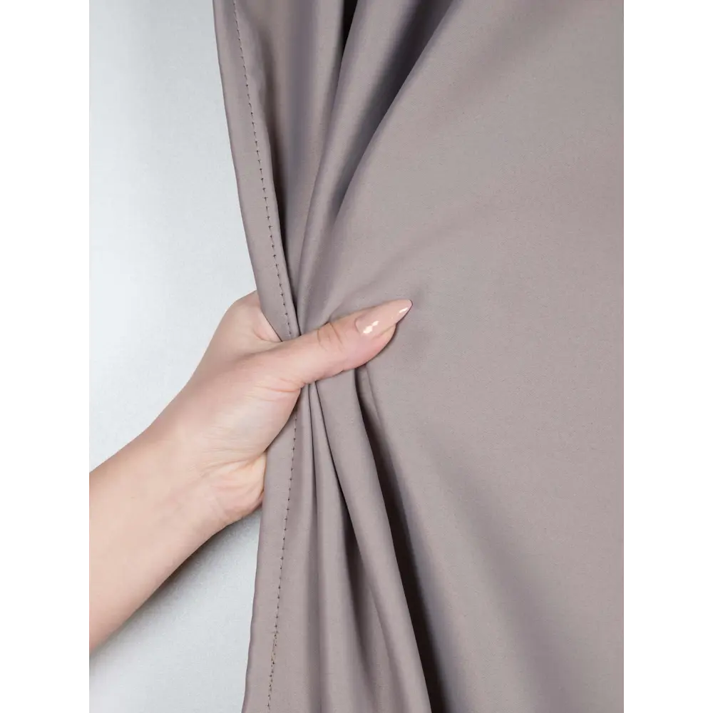 Штора на ленте блэкаут 140x270 см цвет серо-коричневый СТОЛИЦА ТЕКСТИЛЯ STLM-2151599 - Вид №2