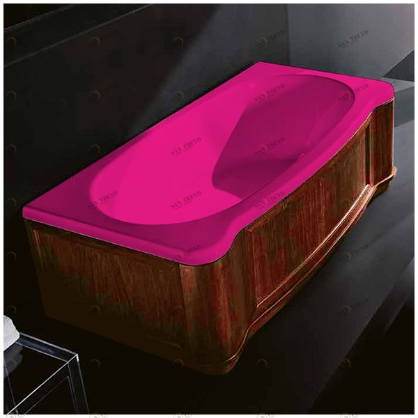 Ванна Gruppo treesse New Classic Young VTL-V6741-DX-WO-R розовая прямоугольная правая орех VTLV6741DXWOR