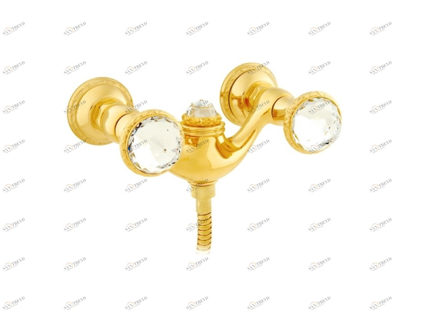 039219.ES0.50 Смеситель для душа с кристаллами сваровски Яркий хром Mestre 