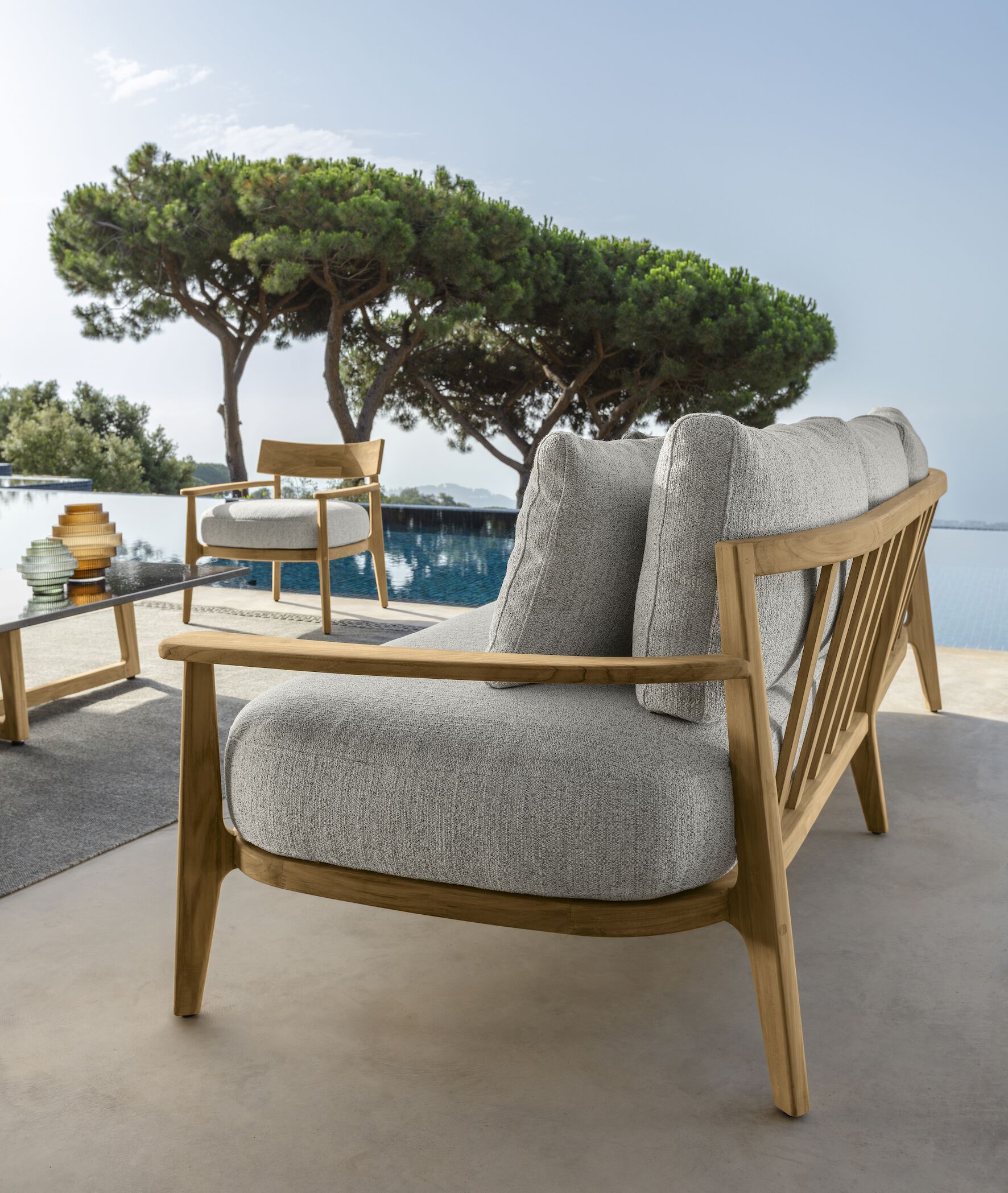 Садовое кресло из тикового дерева с подлокотниками Talenti Ever ARCH-00113017 - Вид №1