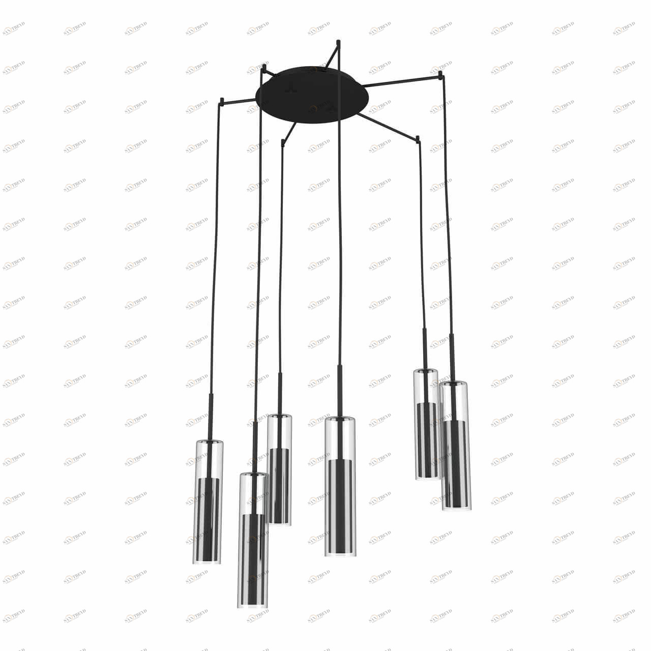 Подвесная люстра Lightstar Cilino 756067 LIGHTSTAR ДИЗАЙНЕРСКИЕ, CILINO 118164 Черный 