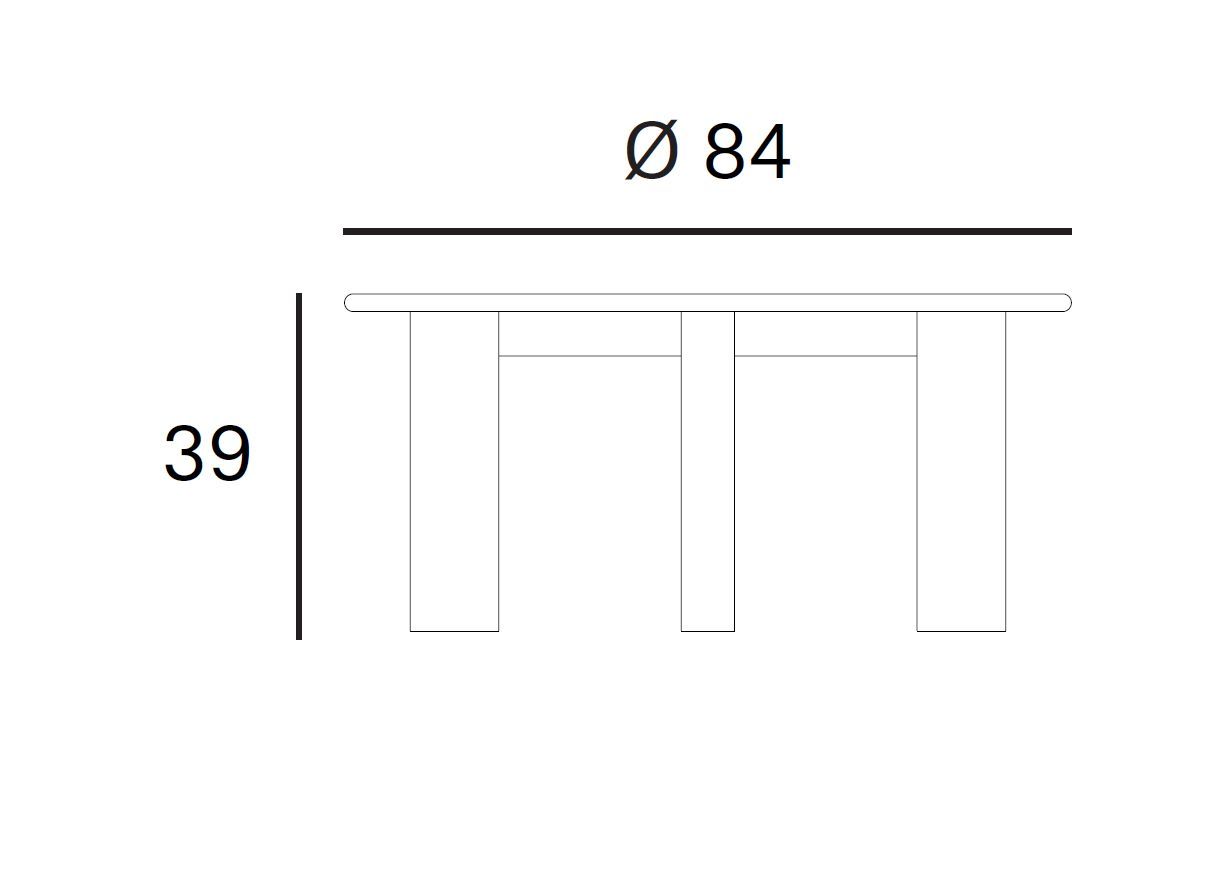 Круглый журнальный столик из ясеня Blasco&Vila Koko ARCH-00087310 - Вид №6