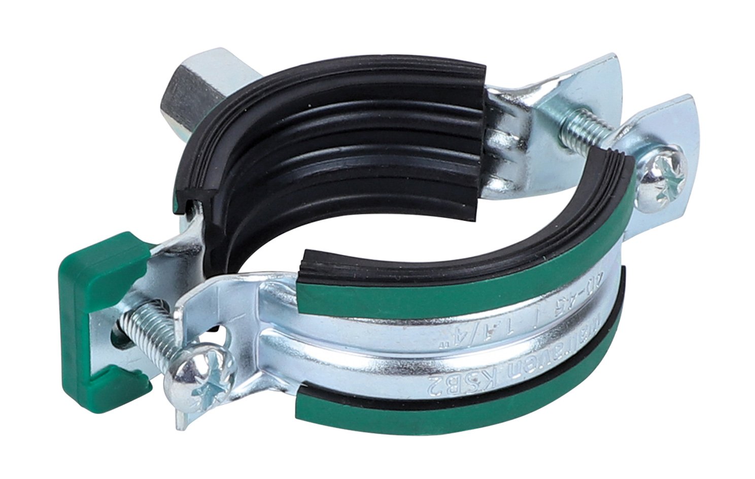 3396140 KSB2 Хомуты с вкладышем epdm (M8/10) для стальных, медных, чугунных и пластиковых (многослойных) труб walraven 