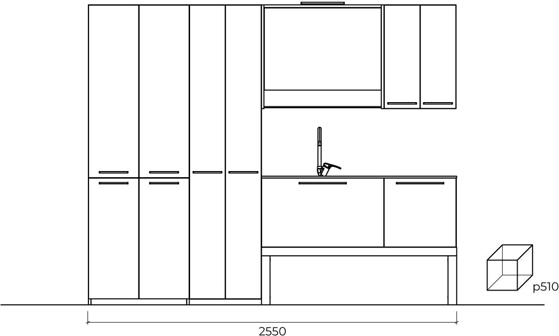 Cerasa Шкаф-колонка с распашными дверцами Regola sun-id-1489093 - Вид №4