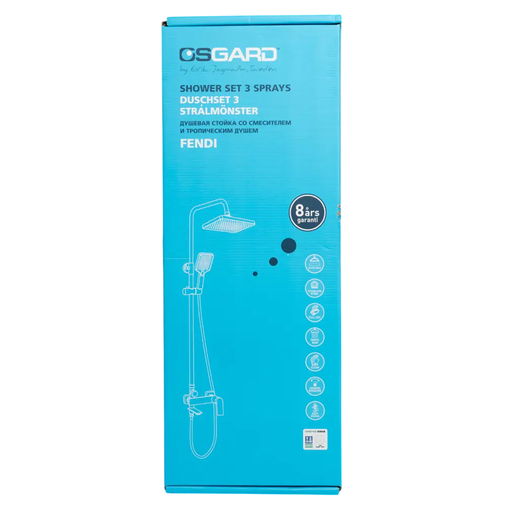 Душевая система Osgard Endi с верхней лейкой и гибким шлангом 89392846 STLM-1574446 - Вид №10