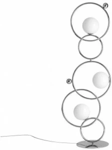 VeniceM Торшер из никеля с диммером Zoe