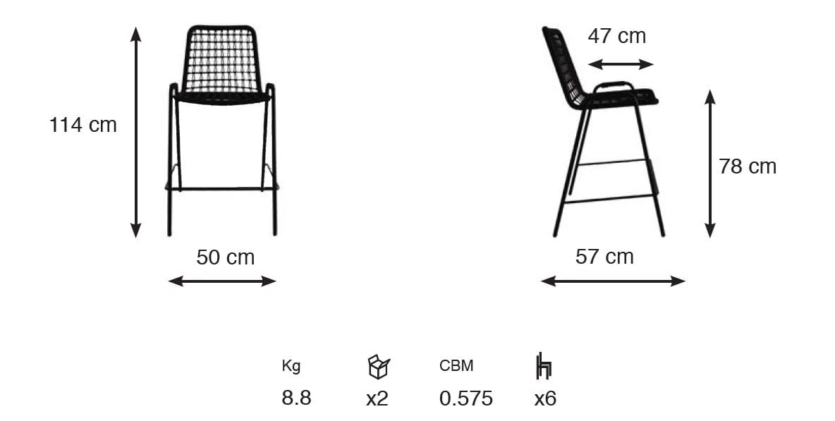 Табурет из морской веревки Tonon Sailor ARCH-00050651 - Вид №7
