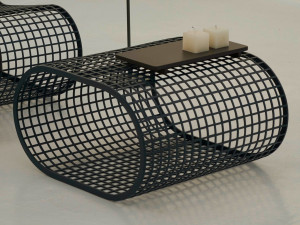 Прямоугольный алюминиевый журнальный столик