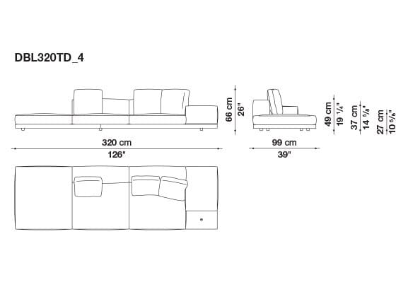 Кожаный диван B&B Italia док ARCH-00106863 - Вид №186