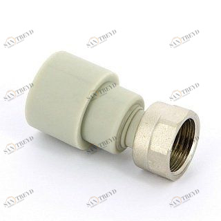 Муфта сварка-В 32x1" с накидной гайкой для холодного водоснабжения FV-PLAST 226032