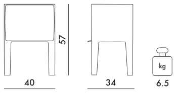 Прямоугольная прикроватная тумбочка из ПММА Kartell Ghost ARCH-00050936 - Вид №24