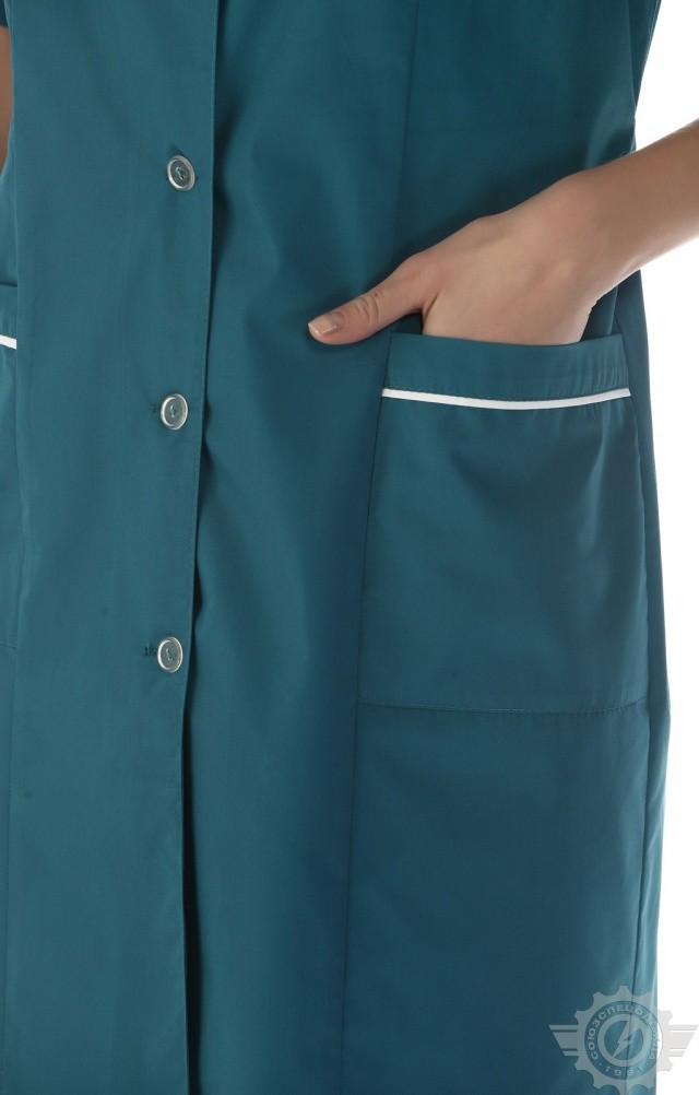 63250 Халат "Бриз" женский  Одежда для обслуживающего персонала  размер 58/170-176 Спецодежда  - Вид №3