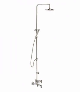 Rubinetteria Giulini Настенная душевая стойка с ручным душем и верхним душем G4 F7700wc-s