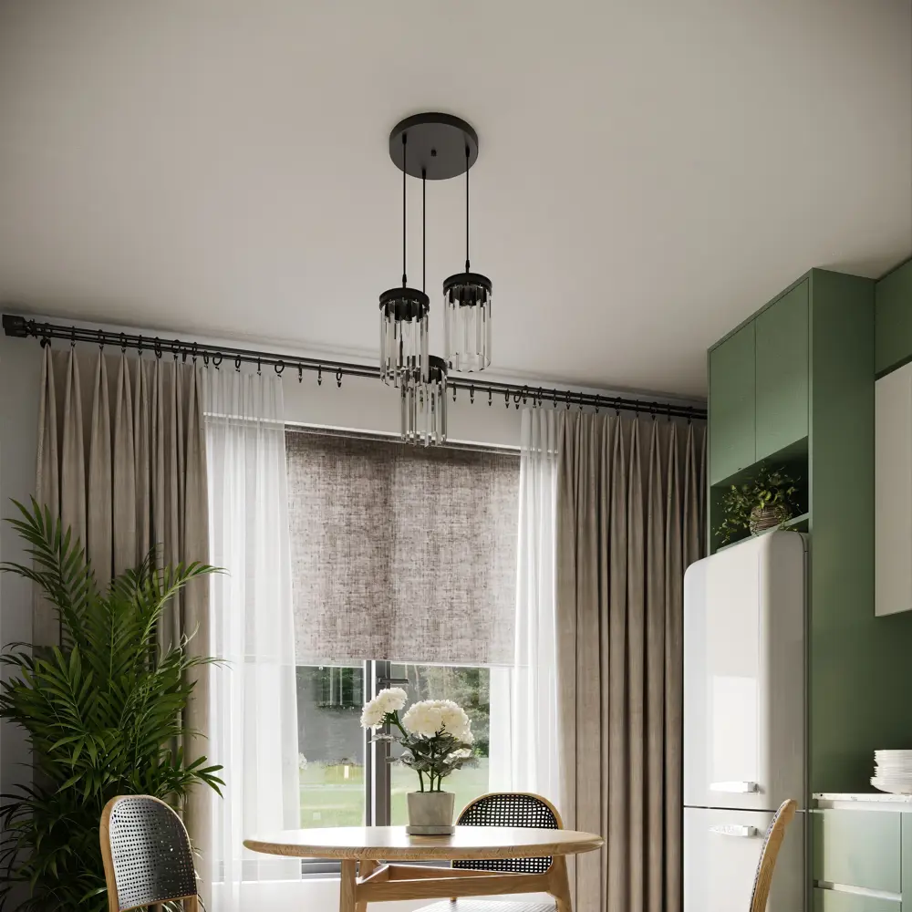 Подвесной светильник Vitaluce Max V4265 с тремя прозрачными плафонами 82890742 STLM-0923911 - Вид №9