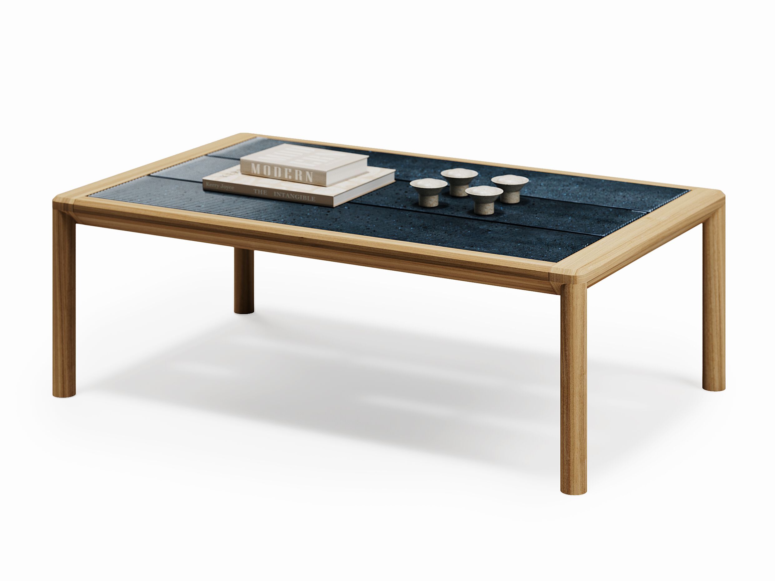 Низкий садовый столик из лавового камня Atmosphera Панама ARCH-00113190