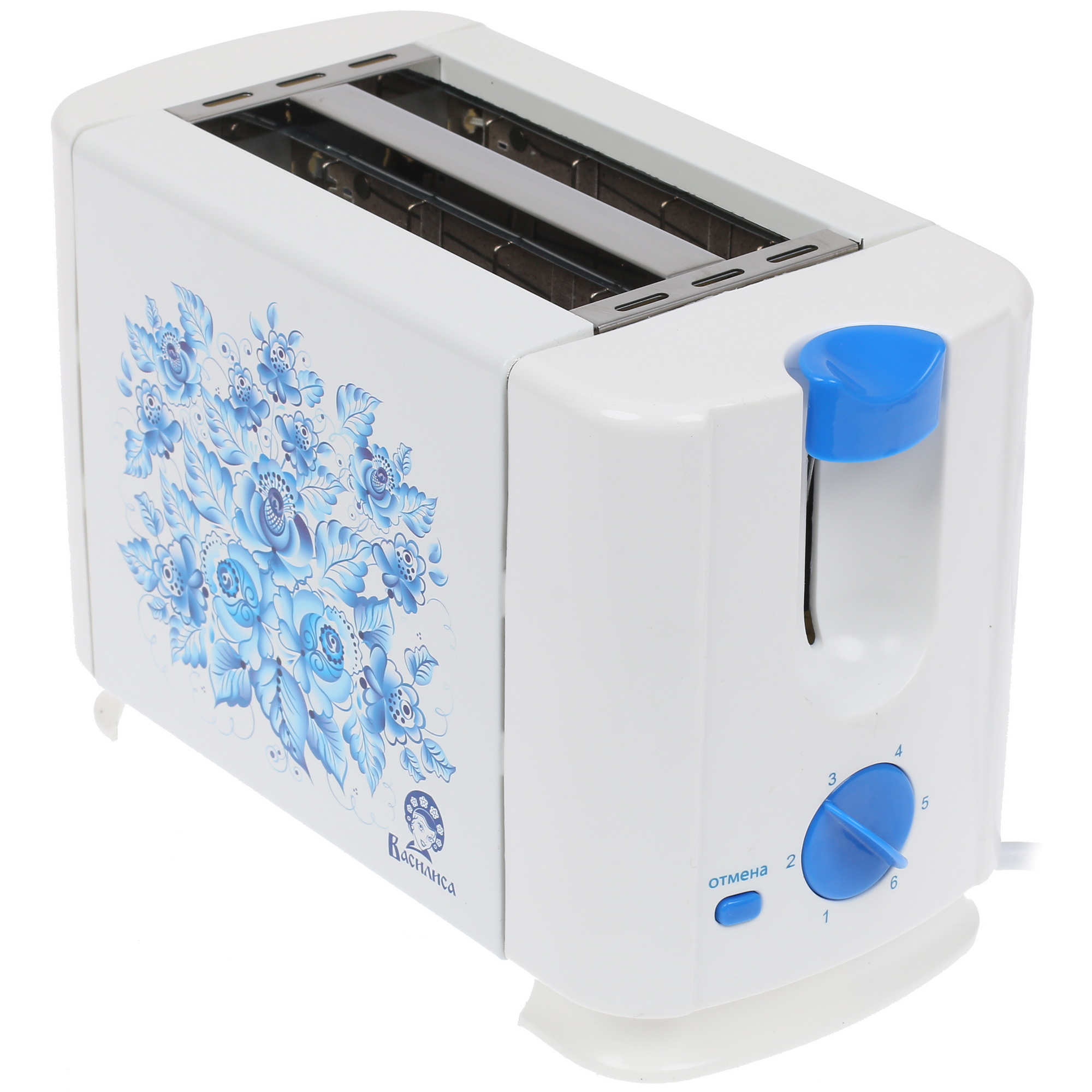 8100032 Тостер Василиса ВА-101 Гжель белый STDN-0127606