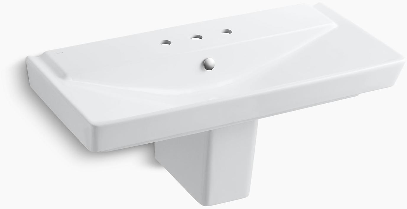 K-5148-8-47 Подвесная раковина настенная прямоугольная Kohler  - Вид №1