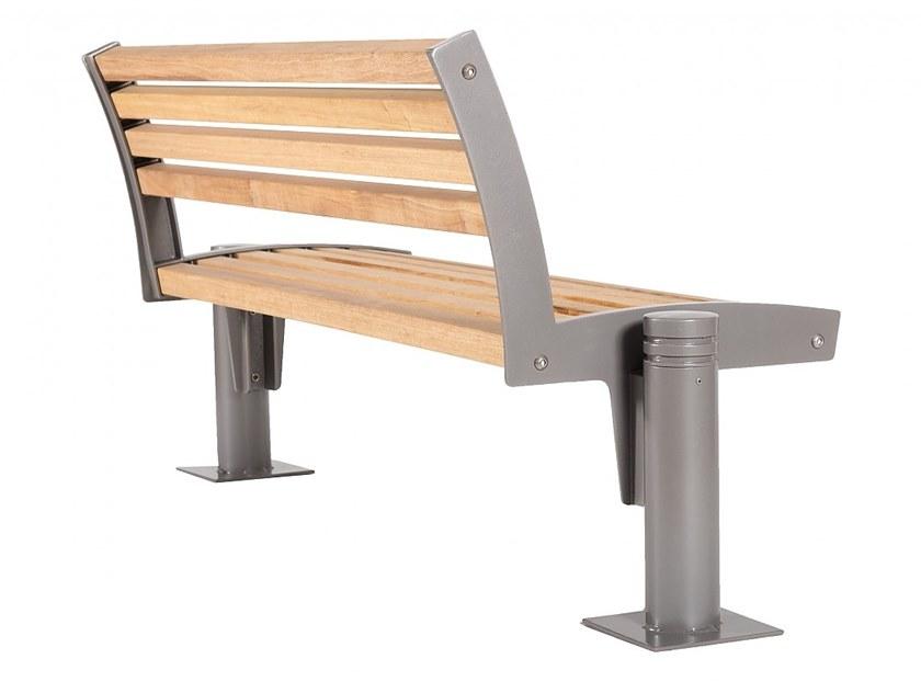 Euroform W Деревянная скамейка со спинкой Fritz 1200  - Вид №3