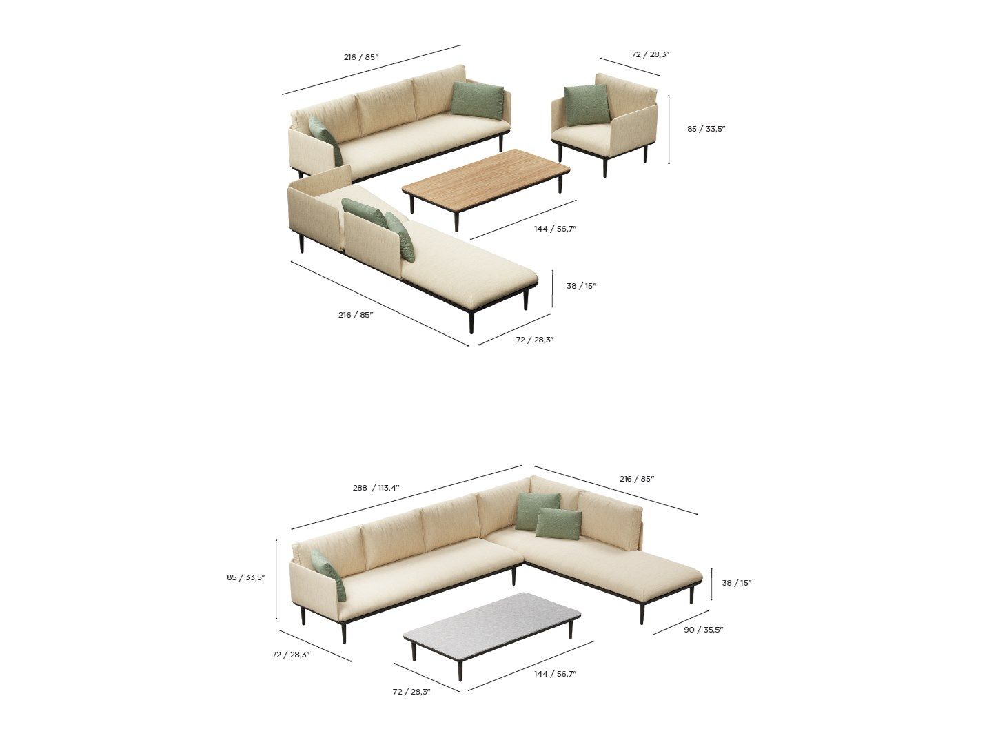 Гостиная ткань сад набор Royal Botania Styletto Lounge ARCH-00131207 - Вид №21