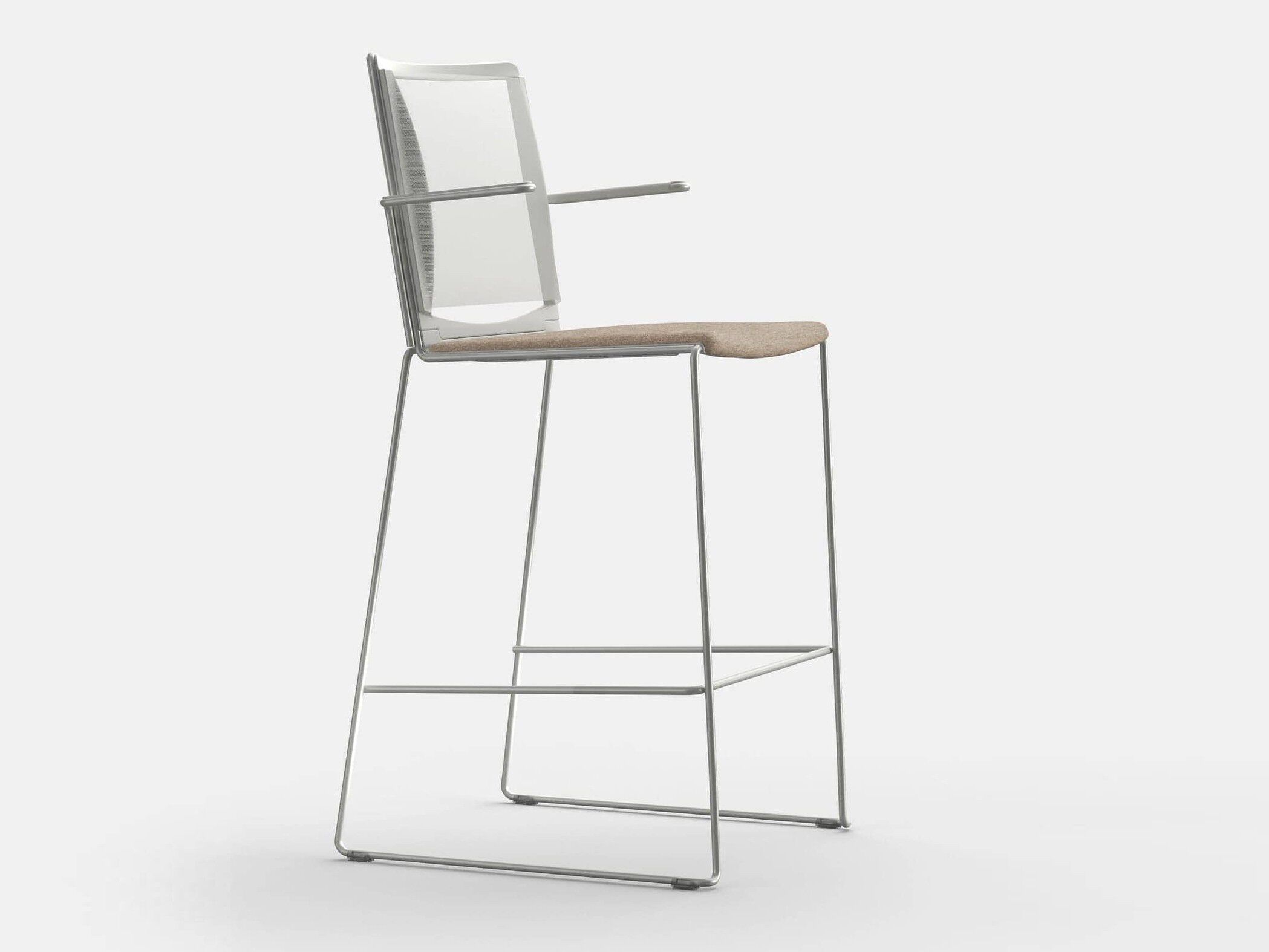 Высокий стул с подлокотниками с мягким сиденьем IBEBI мульти ARCH-00032625