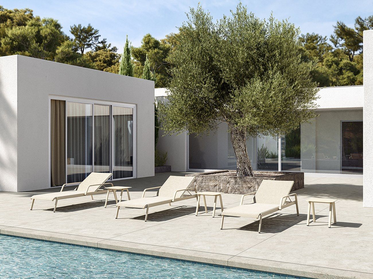 Садовая кровать из синтетического волокна с подлокотниками VINEKO Heather ARCH-00083450 - Вид №1