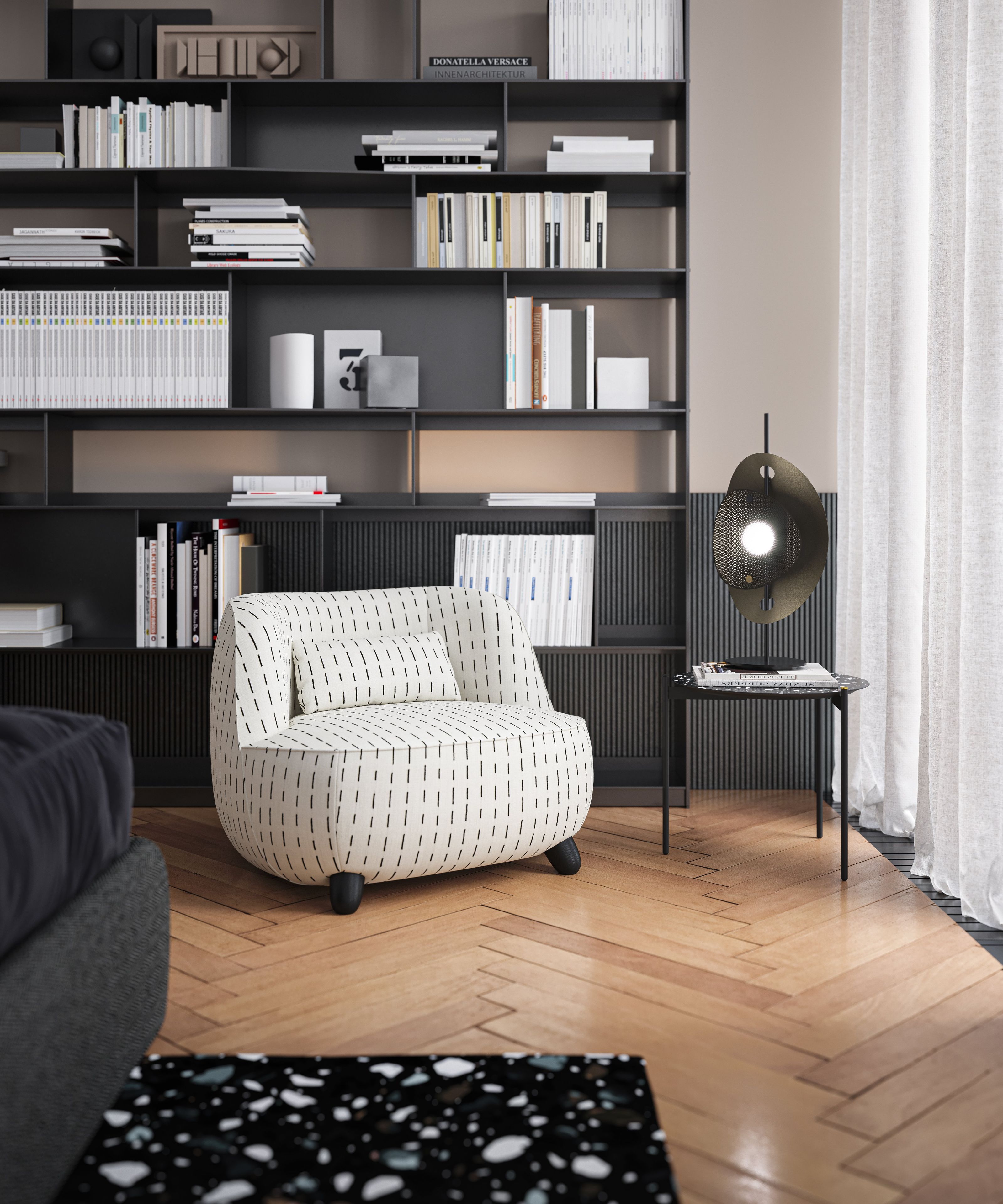 Стальная светодиодная напольная лампа Liu Jo Living Collection Corolle ARCH-00112787 - Вид №4