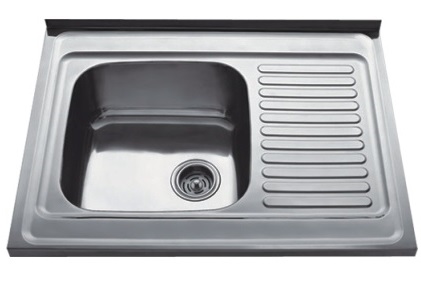 HBD6080 Кухонная мойка , сталь микродекор Haiba  - Вид №1