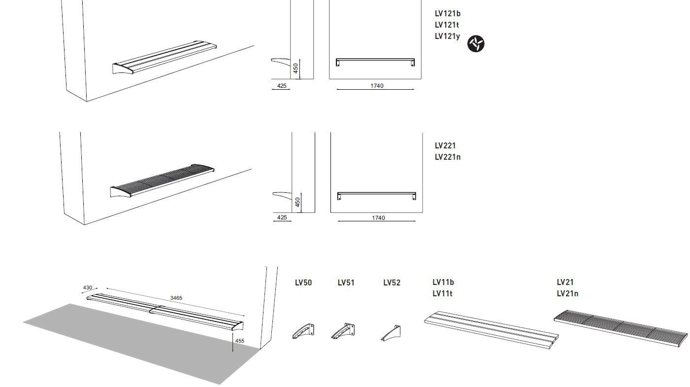 mmcité1 Настенная скамья Vera sun-id-1427993 - Вид №3