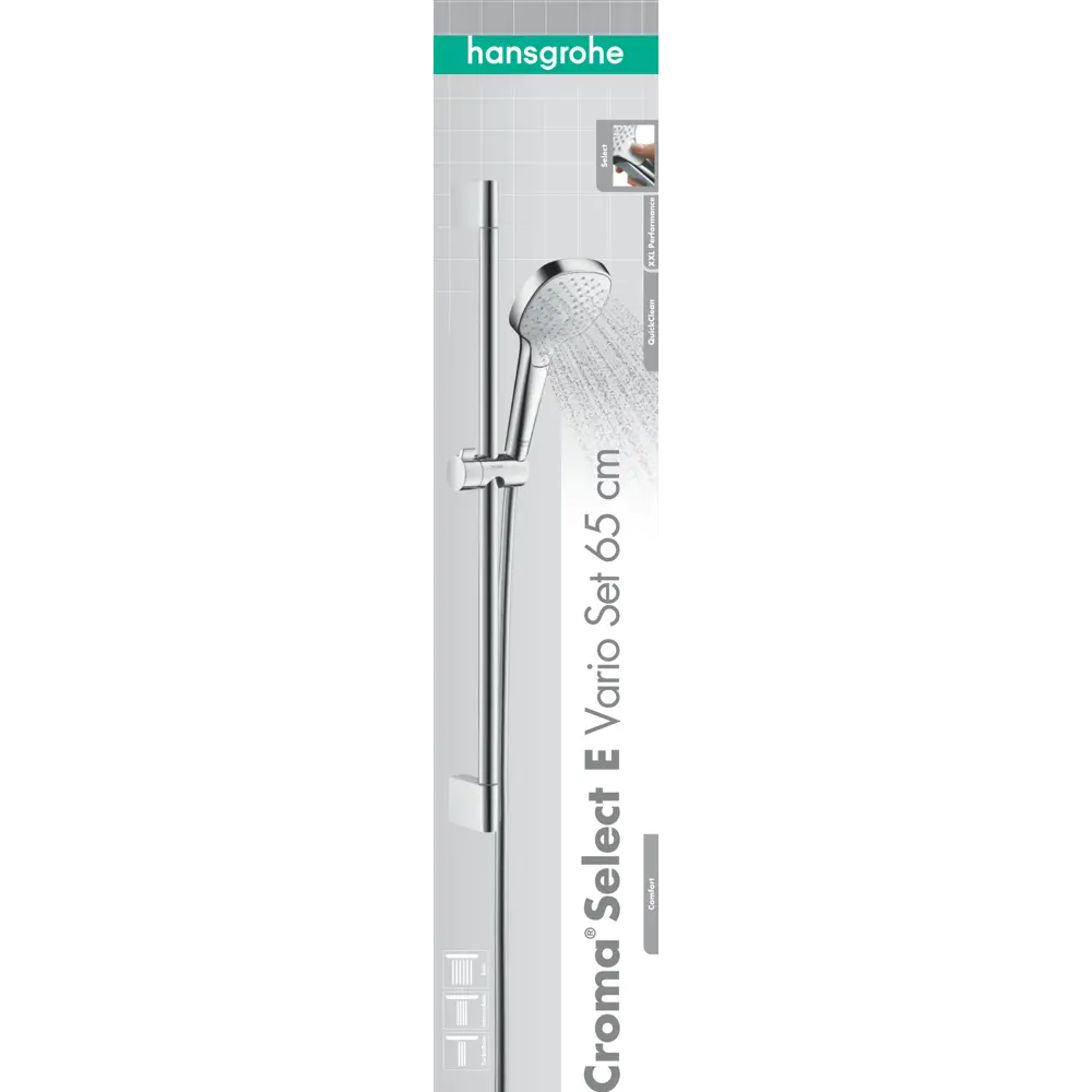 Душевая стойка Hansgrohe Croma Select E Vario 65 см 3 режима 82600622 STLM-2074017 Без серии - Вид №4