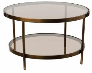 Pols Potten Низкий журнальный столик из стали и стекла  370-070-003