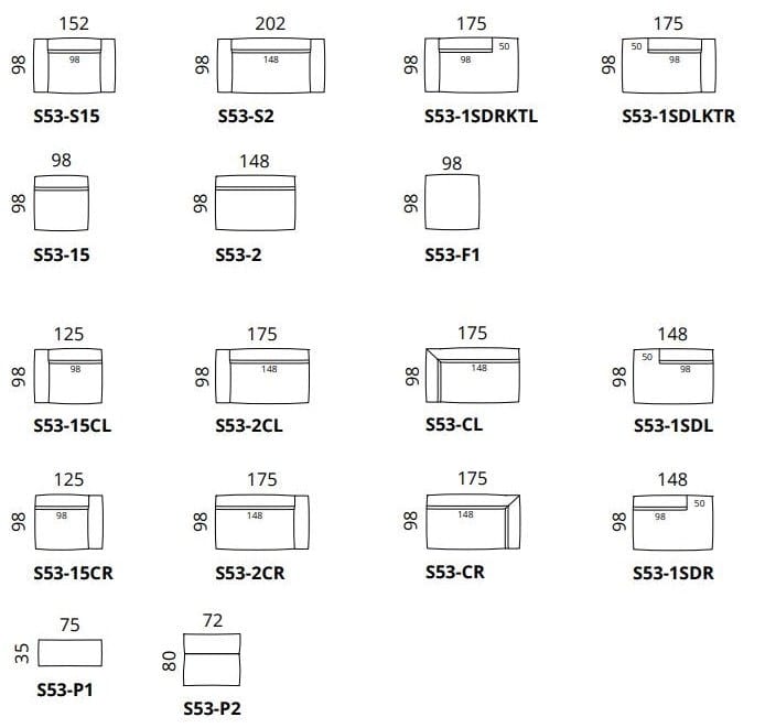 Модульный бархатный диван Intuit by Softrend Дон ARCH-00022924 - Вид №9