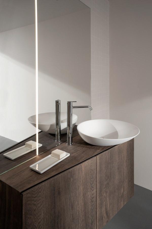 INBANI Тумба под умывальник из дерева подвесная с дверцами Forma sun-id-1414818 - Вид №4