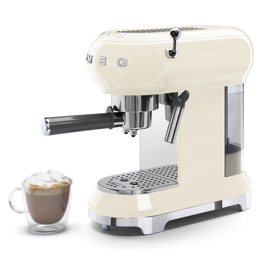 Кофемашина-эспрессо Smeg, кремовая ECF01CREU - Вид №3