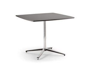 Стальной и деревянный стол со спицами