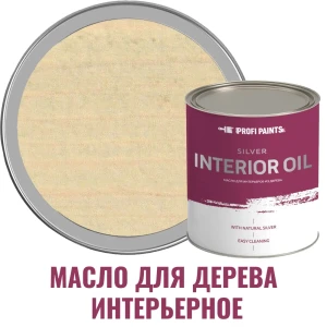 91708265 Масло для дерева для стен и потолков ProfiPaints Silver Interior Oil цвет фисташковый 0.9 л STLM-0859550