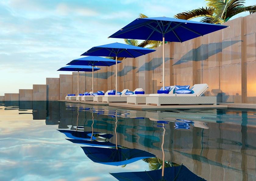 Ombrellificio Poggesi Алюминиевый зонт по контракту sun-id-1392390 - Вид №2