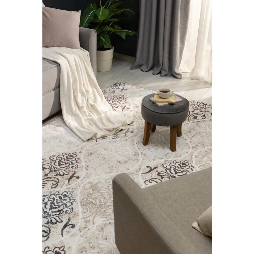 Ковер полипропилен Люкс L013 200x200 см цвет бежевый 82461517 STLM-2027515 MERINOS  - Вид №4