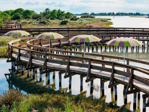 Зонтик из анодированного алюминия и акриловой ткани