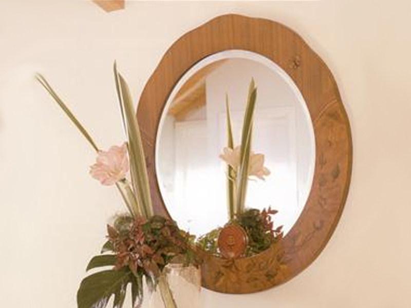 Carpanelli Зеркало настенное круглое в раме Zebrano sun-id-1375021 - Вид №1