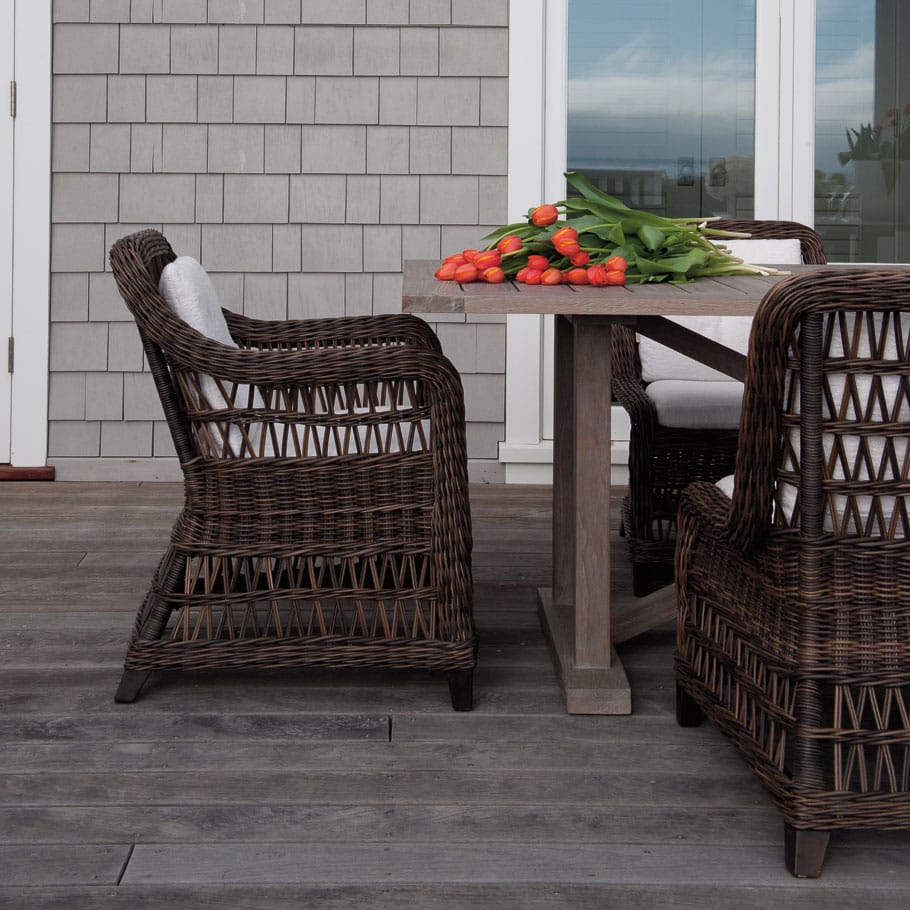 Прямоугольный обеденный стол из тикового дерева JANUS et Cie Беседка ARCH-00043377 - Вид №2