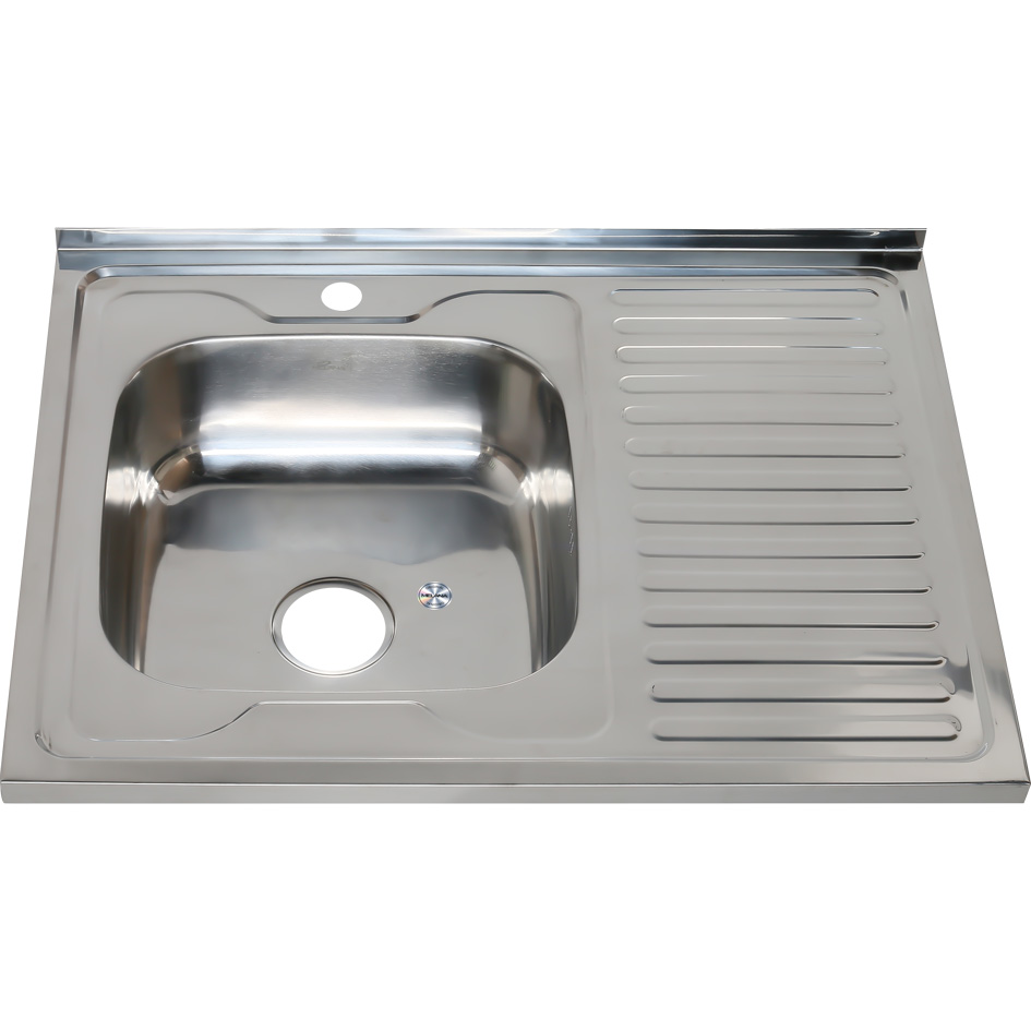 Мойка 8060 L MELANA 0,8/180 накладная прямоугольная с сифоном (007/2 L *10) 007/2 L (*10) - Вид №1