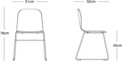 Liqui Contracts Штабелируемый стул из ткани Jane sun-id-1404364 - Вид №4