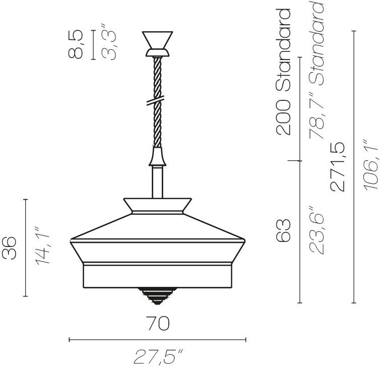 Contardi Подвесной светильник уличный со светодиодом Calypso sun-id-1357461 - Вид №2