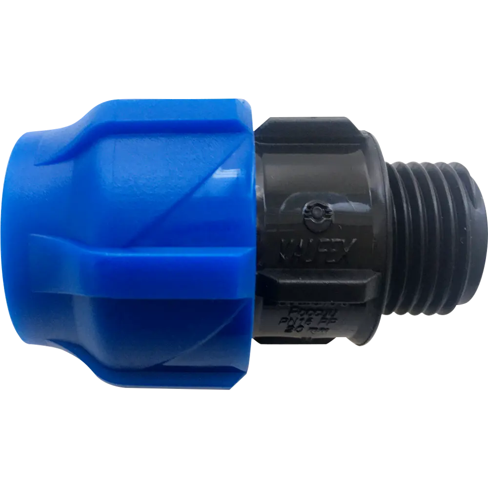 Муфта комбинированная ПНД Valfex 1 1/2"x63 мм НР 85457890 STLM-2117360  - Вид №1