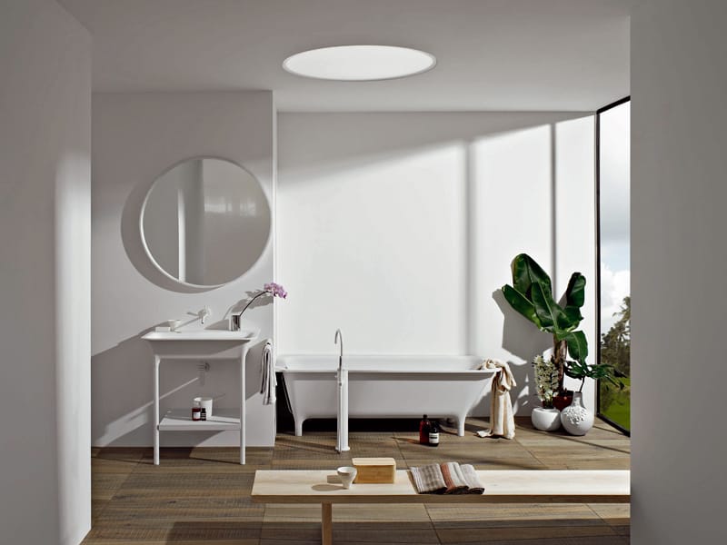 Консольный умывальник из Cristalplant® Zucchetti морфинг ARCH-00101951 - Вид №2