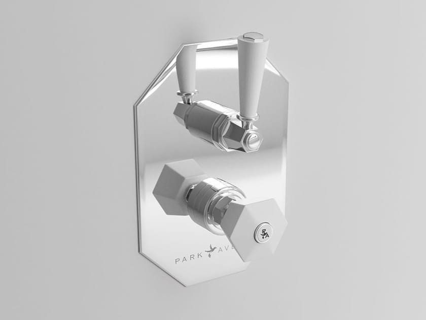 Встраиваемый смеситель для душа с переключателем Park Avenue Белый ARCH-00114397